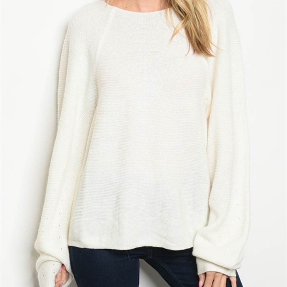 LAST ONE!!! Cozy Ivory Sweater - Picture 5 of 7